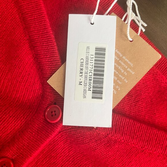 Millie cashmere off the shoulder cardigan - Picture 5 of 5